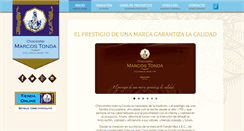Desktop Screenshot of chocolatesmarcostonda.com