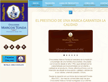 Tablet Screenshot of chocolatesmarcostonda.com